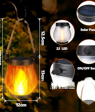 Solar Flame Lamp