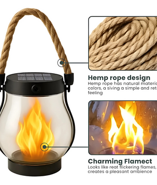 Solar Flame Lamp