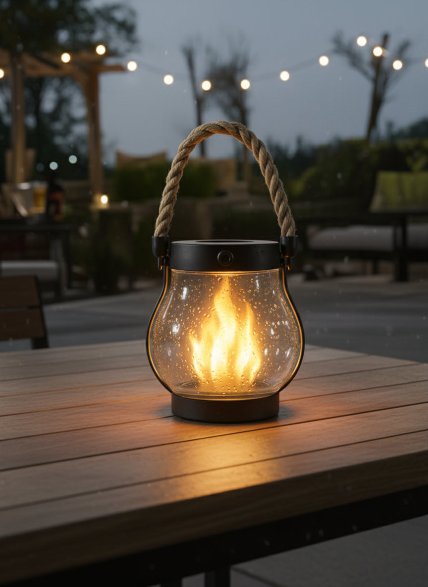 Solar Flame Lamp